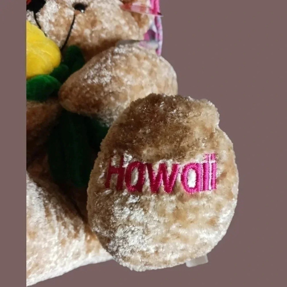 Fiesta Hawaii chenille plush bear - Picture 8 of 10